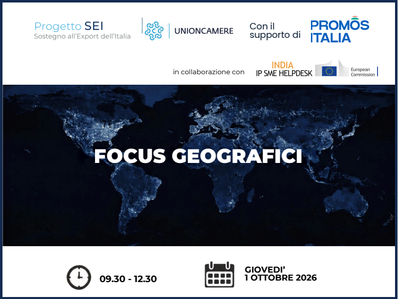 PROGETTO SEI: INDIA - ACCESSO AL MERCATO E SVILUPPO COMMERCIALE