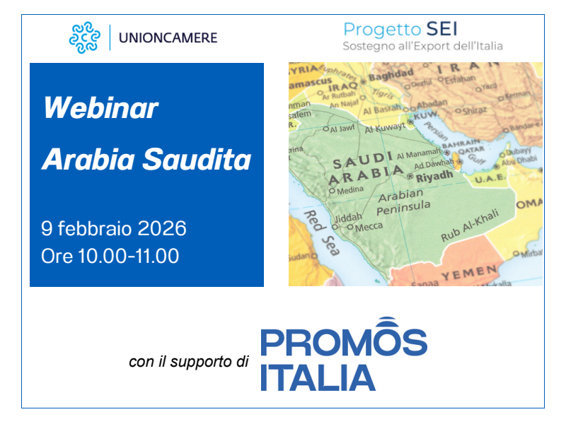 webinar Arabia Saudita 9 febbraio 2026