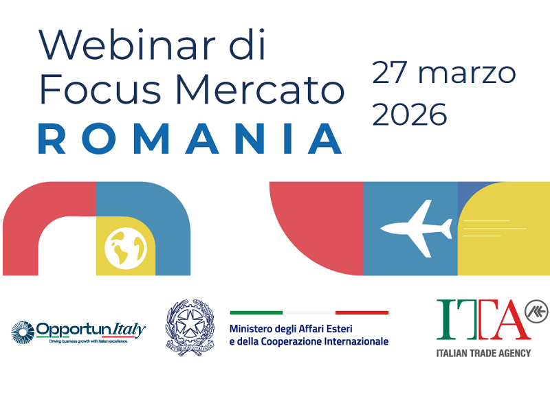 OPPORTUNITÀ NEL SETTORE AGRO-ALIMENTARE IN ROMANIA. WEBINAR IL 27/3