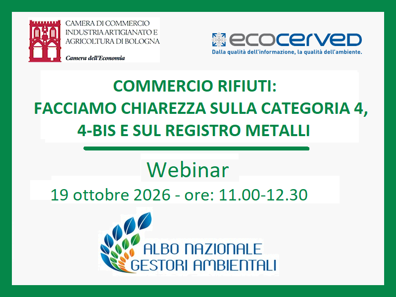 AMBIENTE: COMMERCIO RIFIUTI. FACCIAMO CHIAREZZA SULLA CATEGORIA 4, 4-BIS E SUL REGISTRO METALLI
