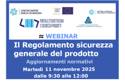 GLI AGGIORNAMENTI SUL REGOLAMENTO SICUREZZA GENERALE DEL PRODOTTO