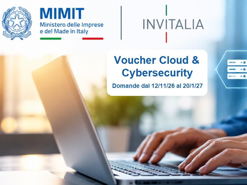 VOUCHER CLOUD &amp; CYBERSECURITY PER PMI. DOMANDE DAL 10/11